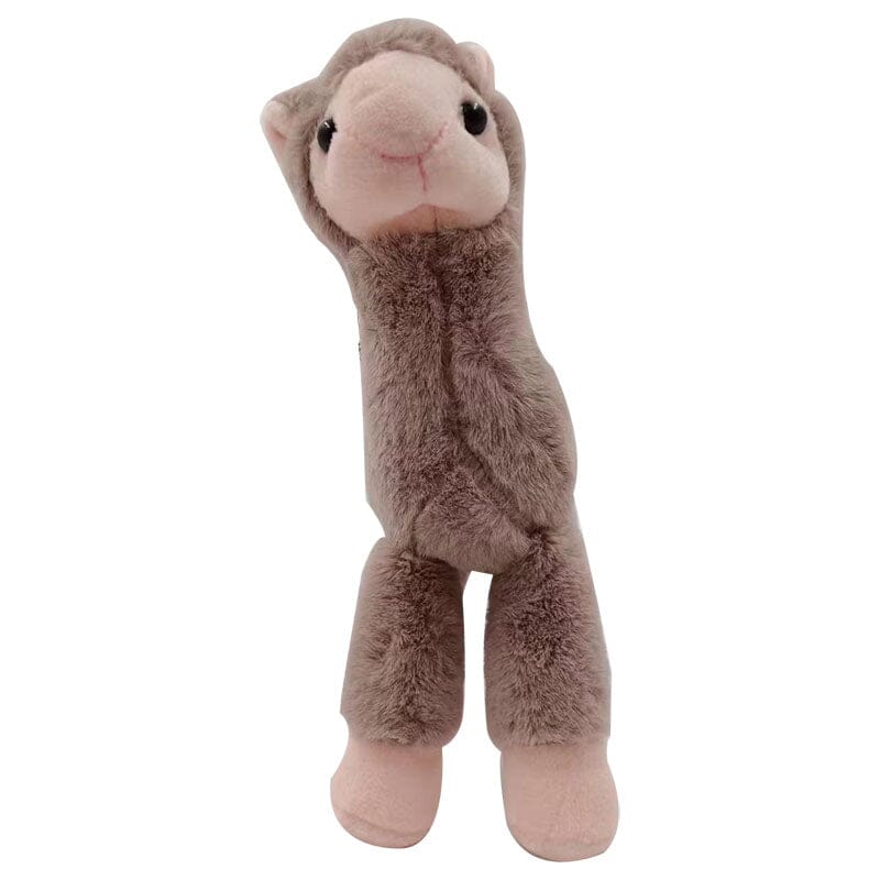 Brown Super Soft Toy Alpaca Key Chain