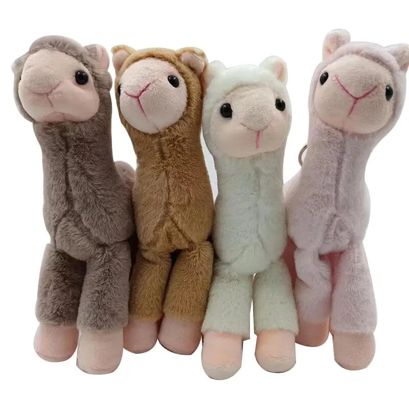 Brown Super Soft Toy Alpaca Key Chain - Image 6