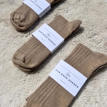 Alpaca Wool Socks Dark Fawn
