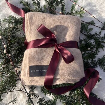 Fawn Alpaca Merino Wool Blanket